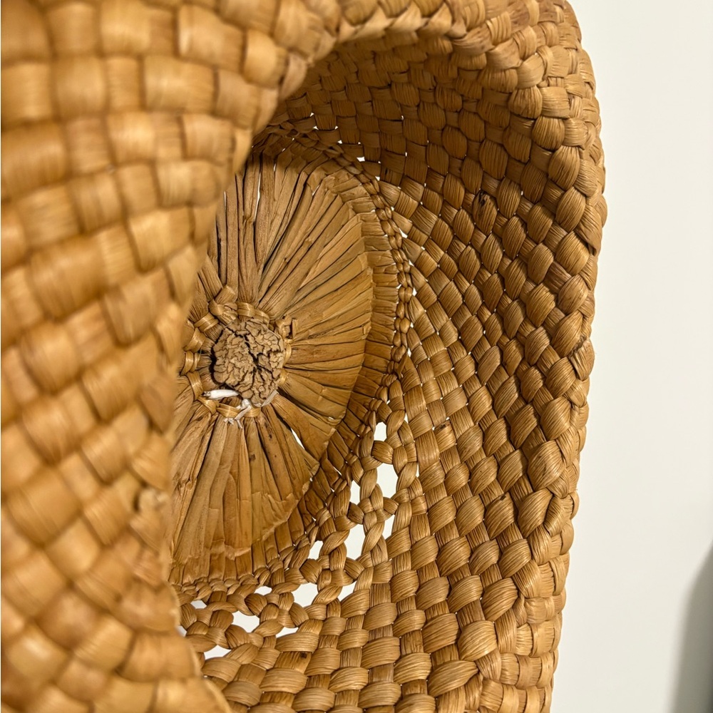 Handmade‎ Tan Woven Straw Hat - Picture 4 of 7